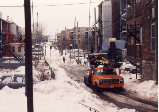 Ruelle Winnipeg l'hiver