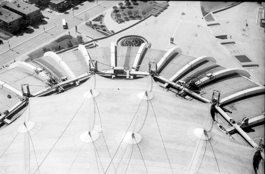 Vue du toit du stade olympique