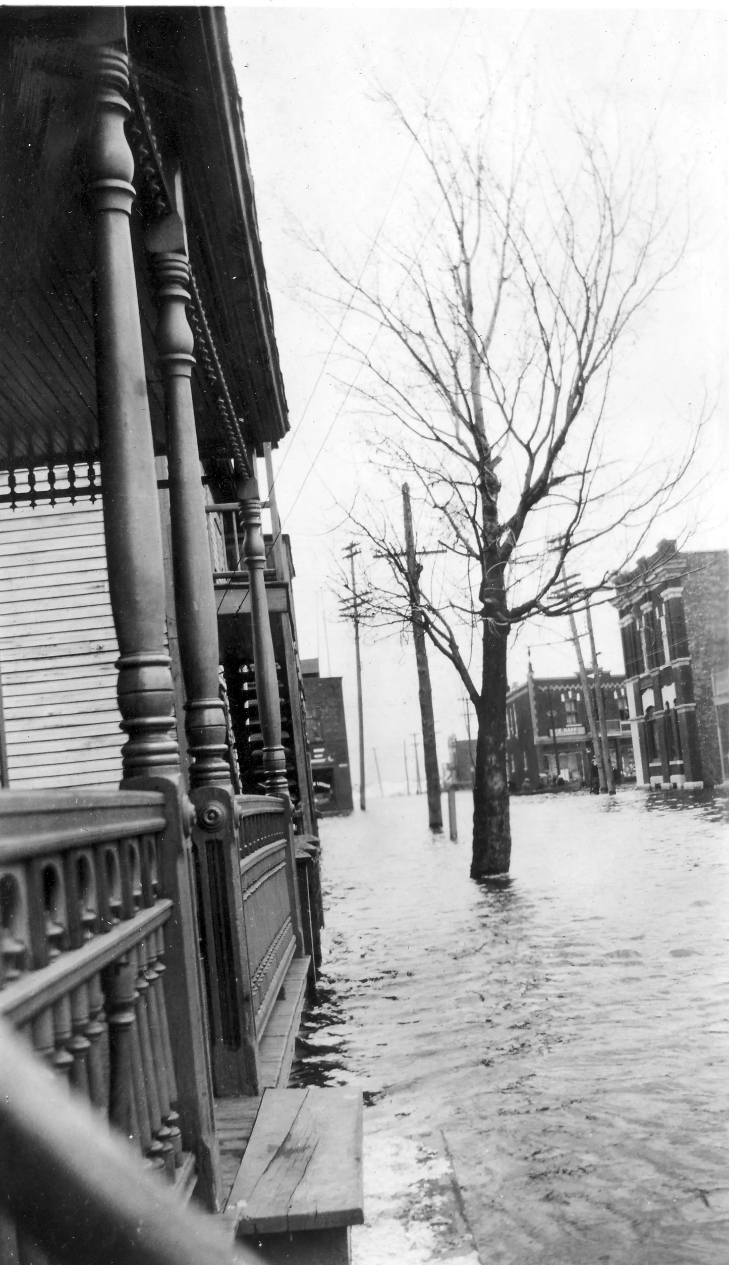 Inondation rue Saint-Just 1928