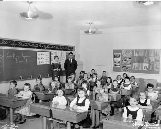 Classe de 2e année A de l'école Georges-Lepailleur, 1962