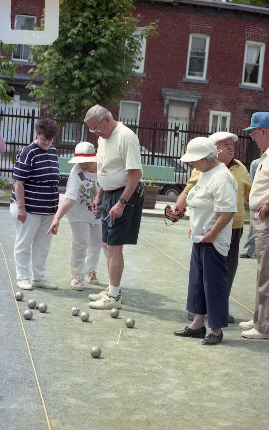 Partie de pétanque