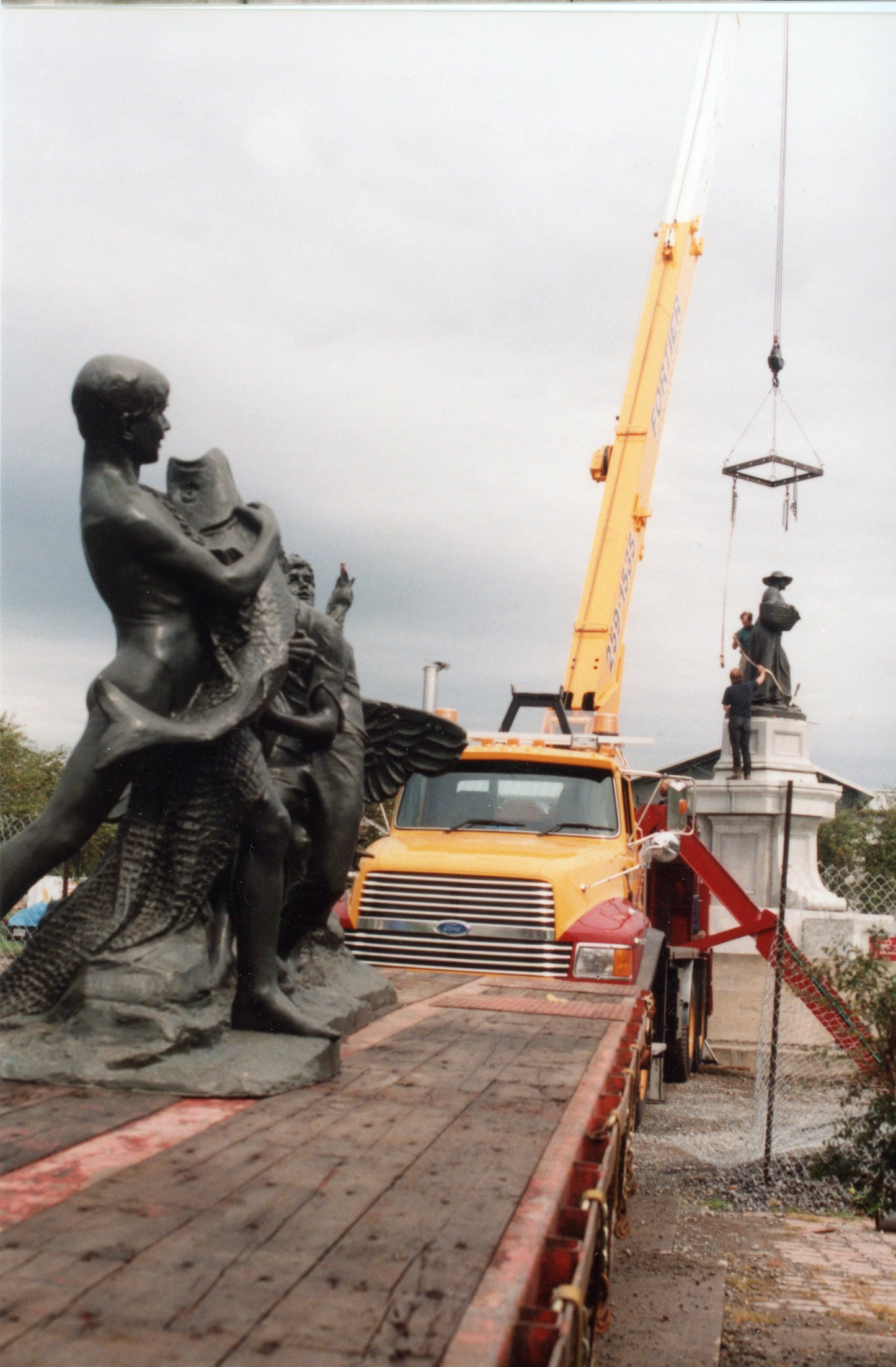 Retour de la statue de La Fermière