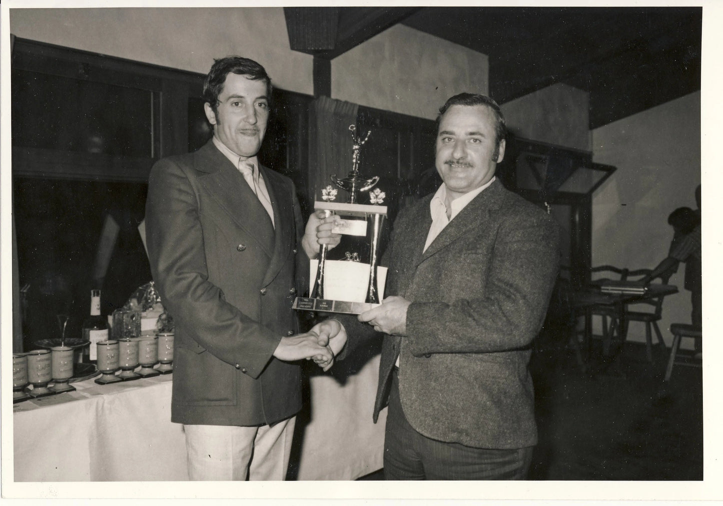 Remise d'un trophée