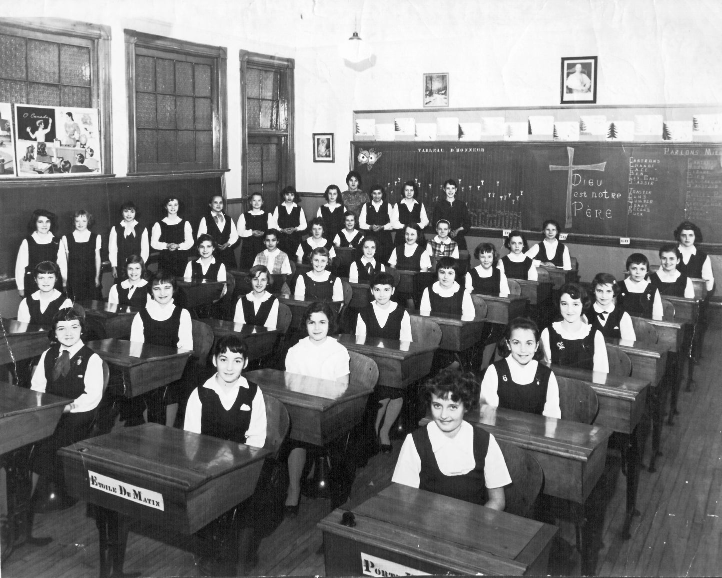 Classe de 6e année B de l'école Saint-Clément