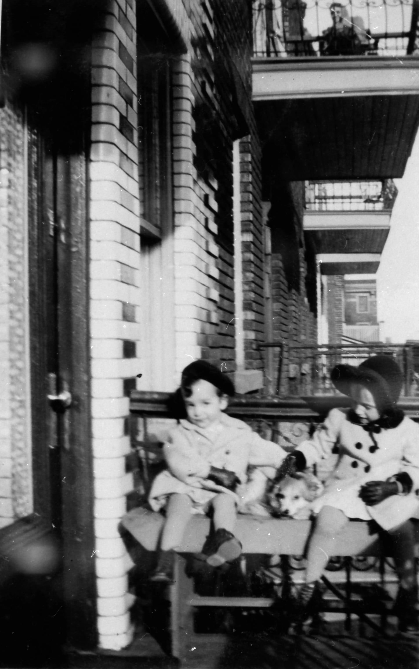 Deux enfants et un chien