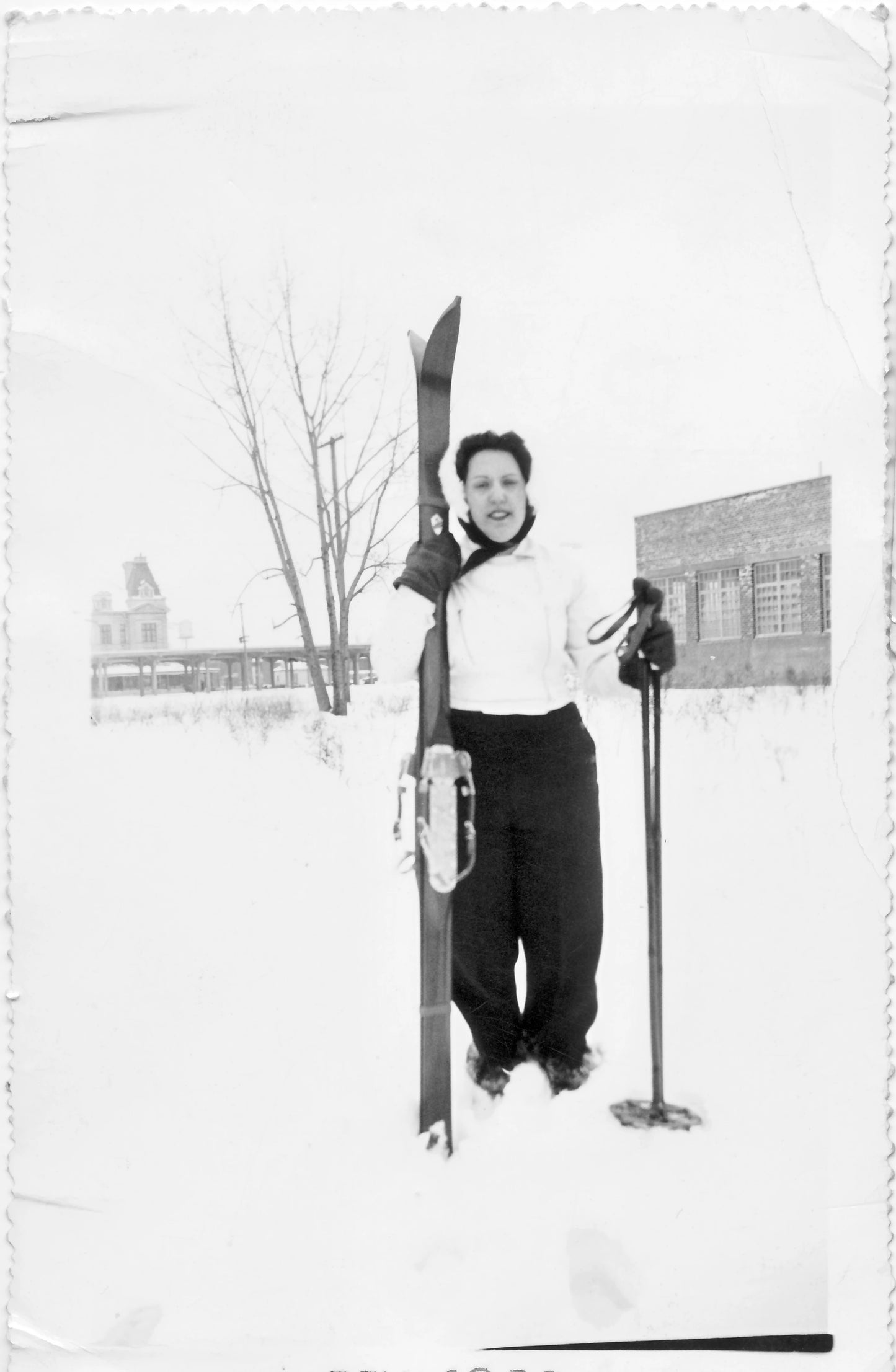 Skieuse près du Marché Maisonneuve