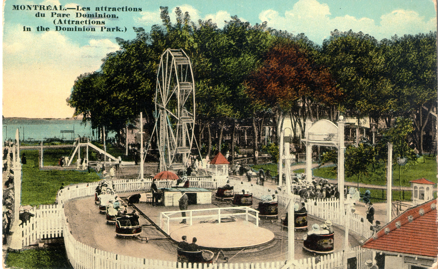 Manège et grande roue au Parc Dominion