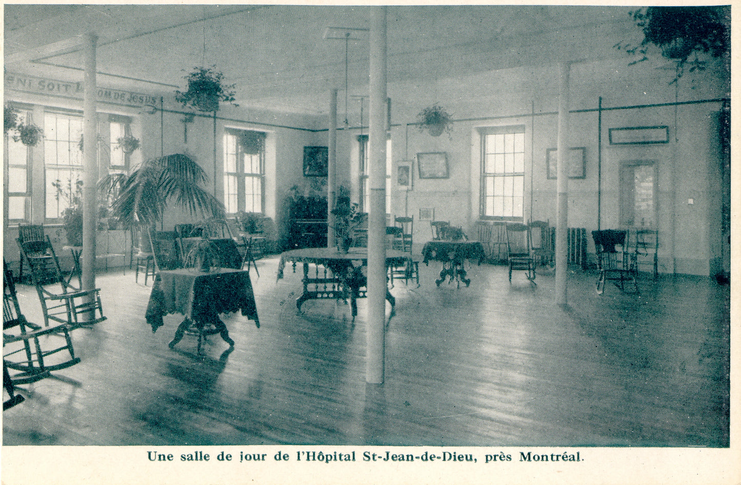 Salle de séjour de l'Hôpital St-Jean-de-Dieu