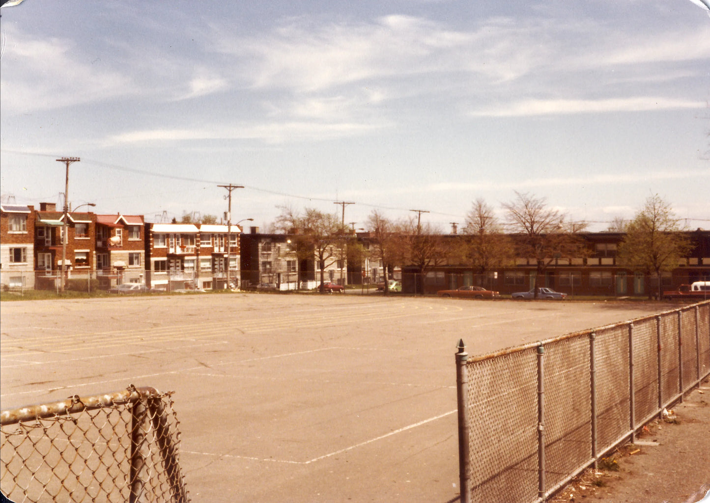 Cour de l'école François-Laflèche, 1981