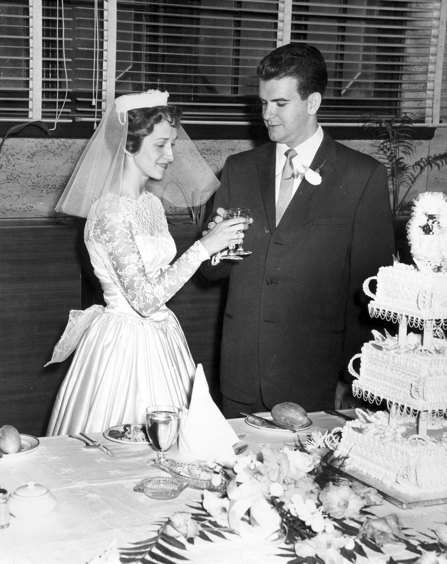 Mariage de Françoise Day et Fernand Carmel, septembre 1959