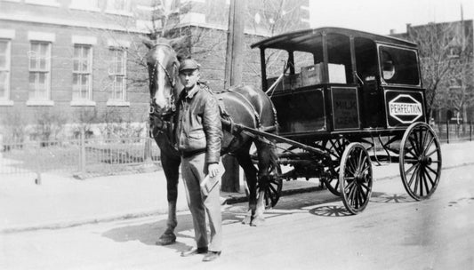 Livreur et son cheval