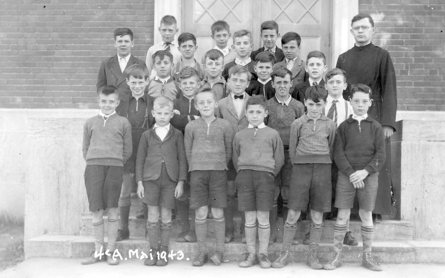 Classe de 4e année de l'école Saint-François-d'Assise, 1943