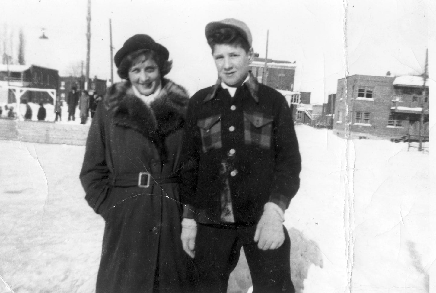 Suzanne Pinet et Lorenzo Rajotte au parc Longue-Pointe