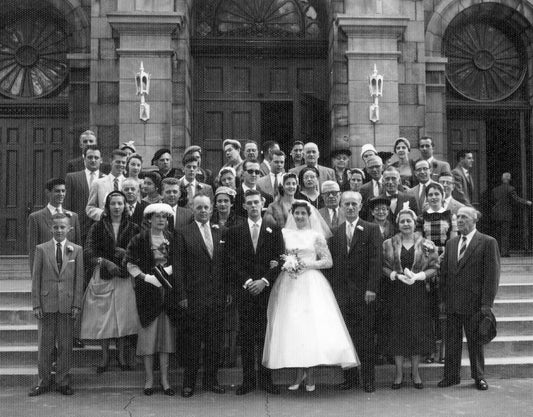 Mariage de Jean Denis et Suzanne Pinet à l’église Saint-François-d’Assise