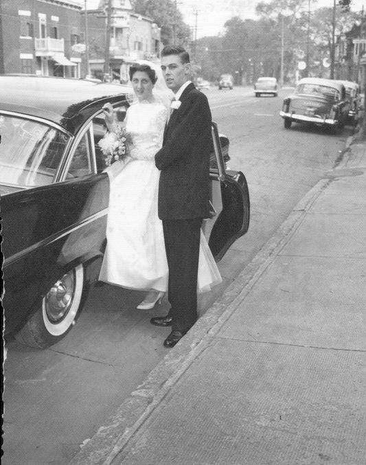 Mariage de Jean Denis et Suzanne Pinet à l’église Saint-François-d’Assise