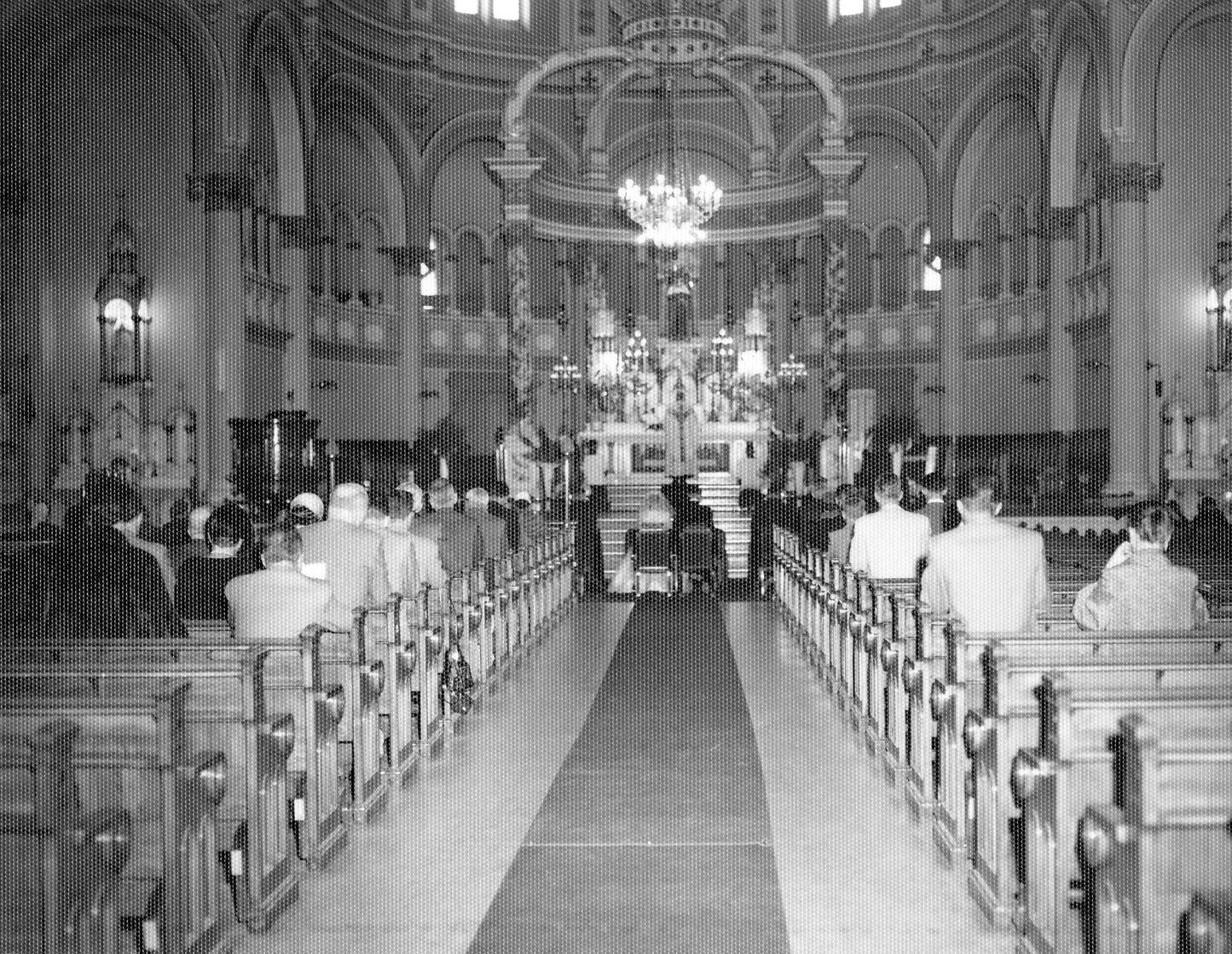 Mariage de Jean Denis et Suzanne Pinet à l’église Saint-François-d’Assise