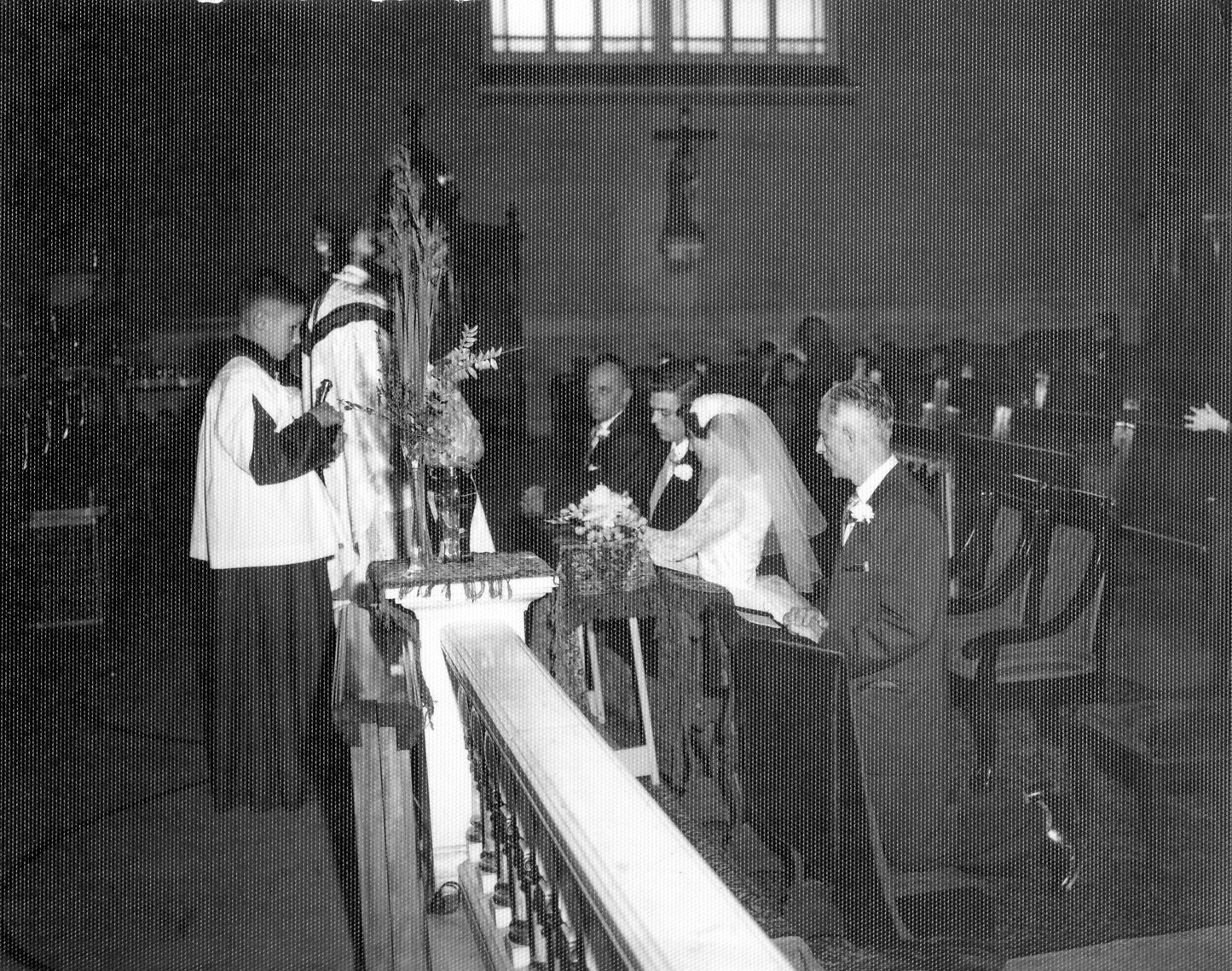 Mariage de Jean Denis et Suzanne Pinet à l’église Saint-François-d’Assise