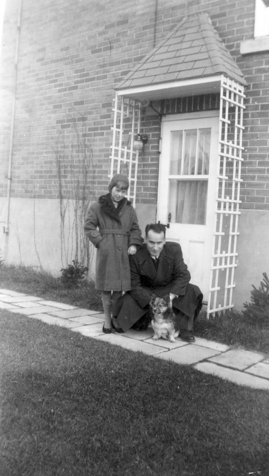 Portrait de famille a l'extérieur