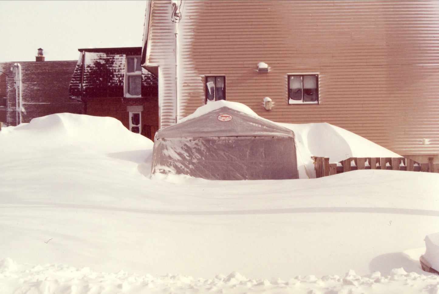 Tempête de neige en ville