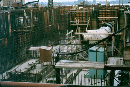 Chantier du pont-tunnel Louis-Hippolyte-La Fontaine